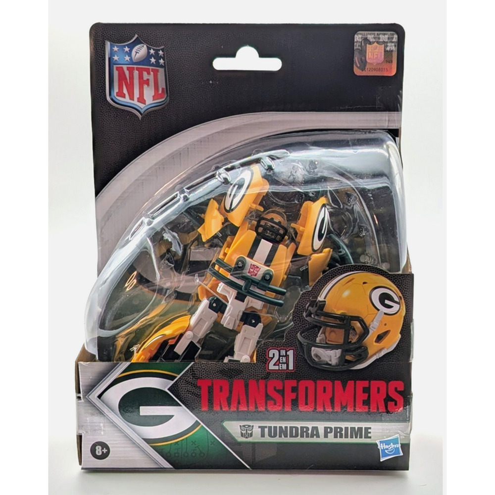 Hasbro Transformers NFL Green Bay Packers Tundra Prime Hasbro 5.5" Action Figure